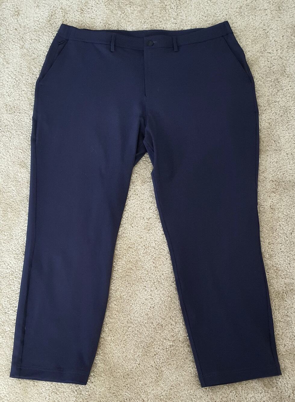 Public Rec Gamechanger Trouser Pants Straight Flat Mens 40/36 Navy Blue Casual